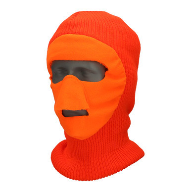 Samco Knit Face Mask with Fleece Face | Orange | One-Size