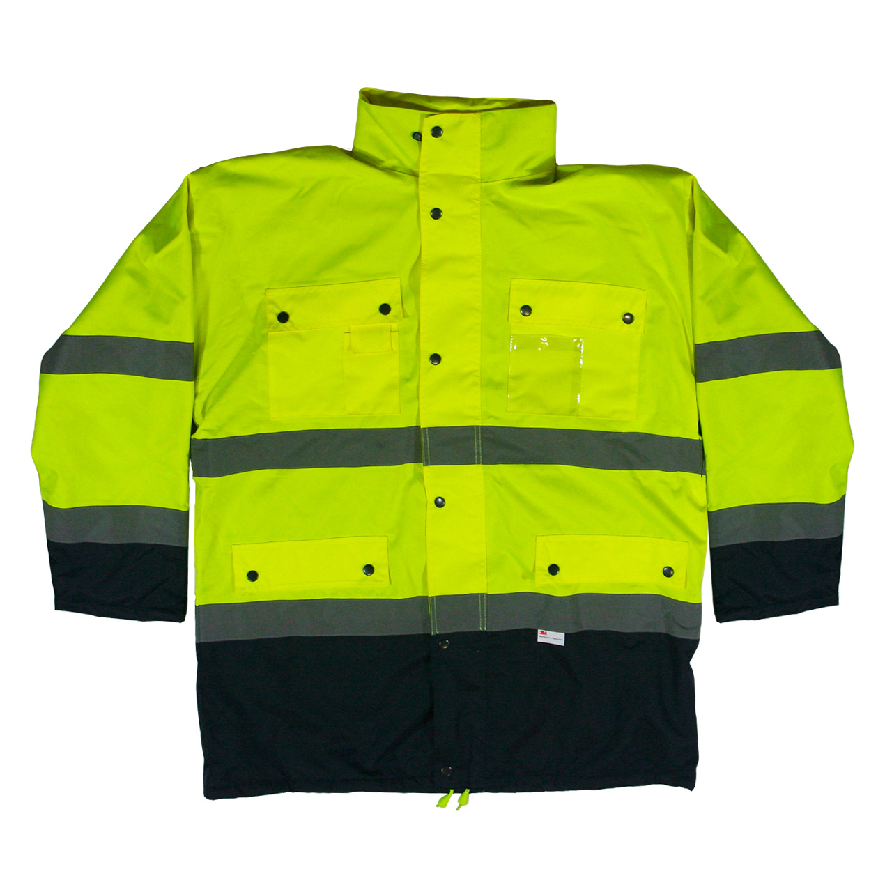 Samco HiVis Reflective Jacket | Black/Lime | XL