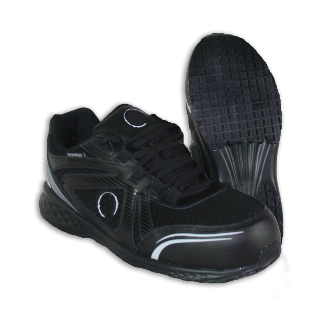 Samco Women's ASTM Composite Safety Toe Tennis Shoe | Waterproof | Lightweight | Black | 9