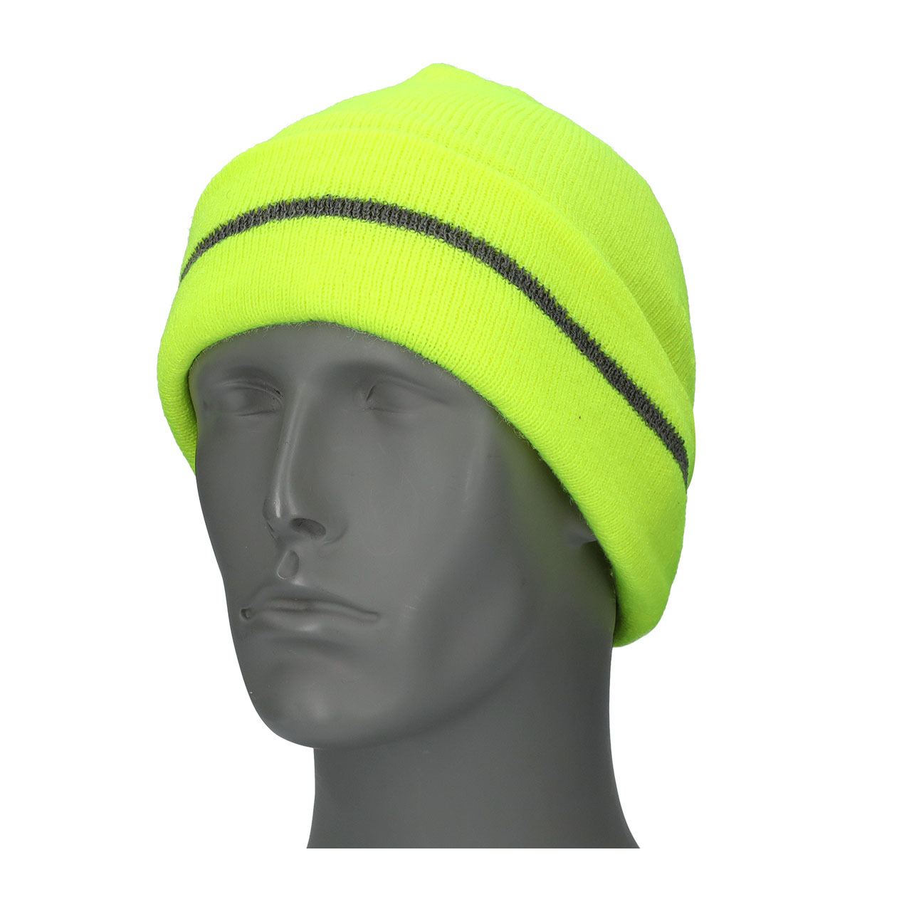 Avaska Reflective Trim Knit Hat | Lime | One-Size
