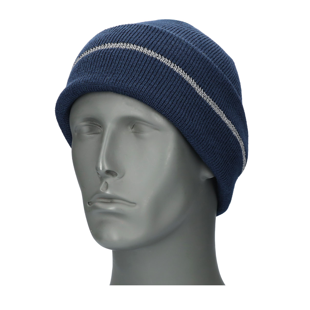 Avaska Reflective Trim Knit Hat | Navy | One-Size