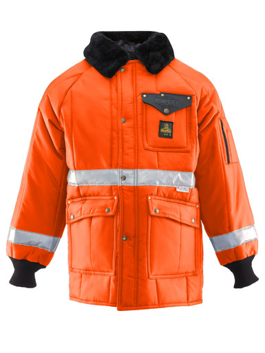 RefrigiWear HiVis Iron-Tuff Enhanced Visibility Siberian Orange XL