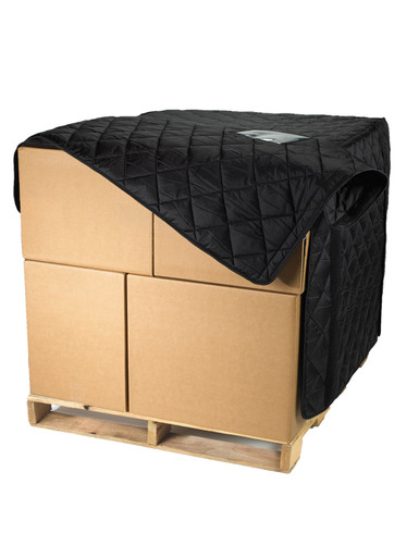 RefrigiWear Insulated Standard Pallet Cover | Black | Ragg Wool/Polyester | 48 X 40 X 60