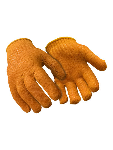 RefrigiWear Acrylic Honeycomb Grip Glove | Orange | Ragg Wool/Polyester/Acrylic | M