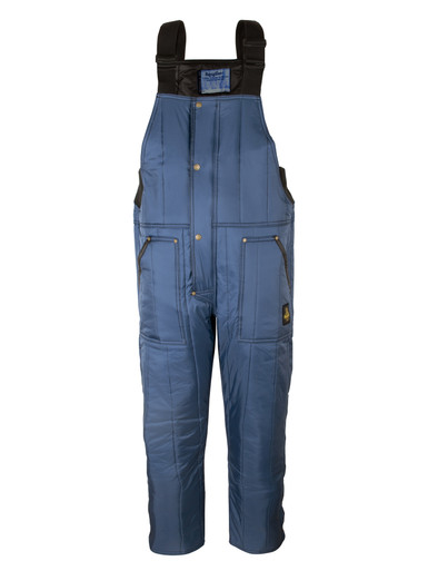 RefrigiWear Cooler Wear™ Bib Overalls | Lightweight | Navy | Fit: Big & Tall | Ragg Wool/Polyester/Nylon | M