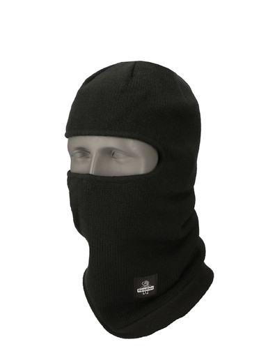 RefrigiWear Fleece Lined Mask | Black | Ragg Wool/Acrylic/Fleece | One-Size