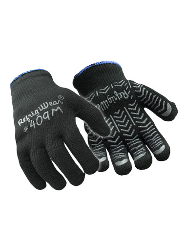 RefrigiWear Herringbone Grip Glove | Black | Ragg Wool/Brushed/Acrylic | XL
