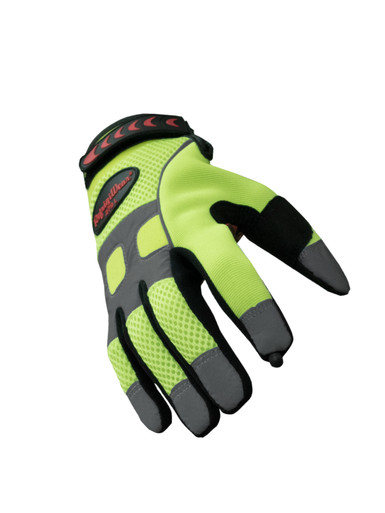 RefrigiWear HiVis Super Grip With Key-Rite Nib | Lime | Ragg Wool/Synthetic/Leather | L