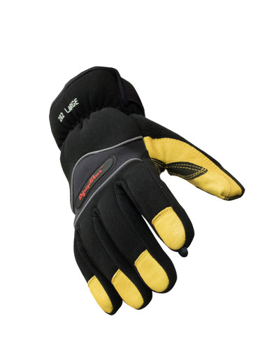 RefrigiWear Insulated Abrasion Safety Glove with Key-Rite Nib Gold/Black L