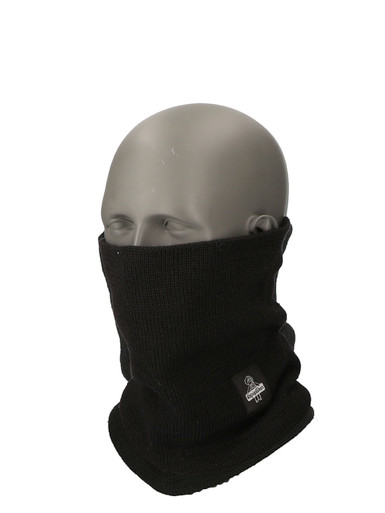 RefrigiWear Wool Neck Gaiter Black