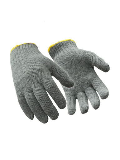 RefrigiWear Midweight Knit Glove Liner | Gray | Ragg Wool/Polyester/Cotton | L