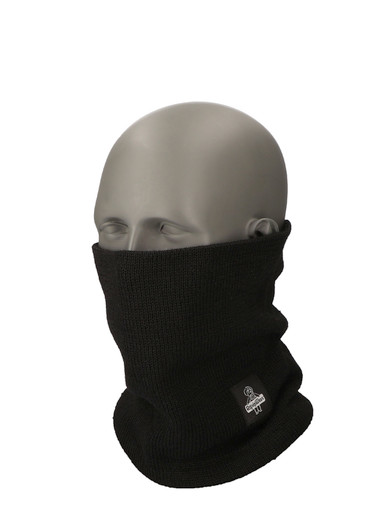 RefrigiWear Silver Magic™ Neck Gaiter | Black | Ragg Wool/Polyester/Acrylic | One-Size