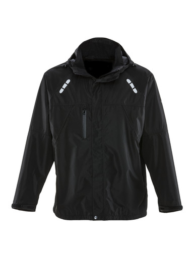 RefrigiWear Lightweight Rainwear Jacket | Waterproof | Lightweight | Black | Fit: Big & Tall | 100% Polyester | 2XL