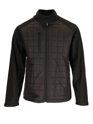 RefrigiWear EnduraQuilt Hybrid Quilted Jacket | Lightweight | Black | Fit: Big & Tall | 100% Polyester | 2XL