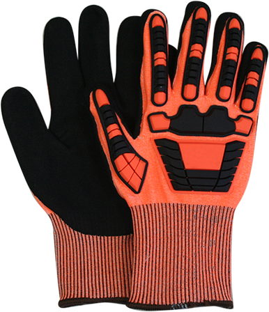 RefrigiWear #783 Cut Resistant Gloves (Pair) | Orange | Ragg Wool | L