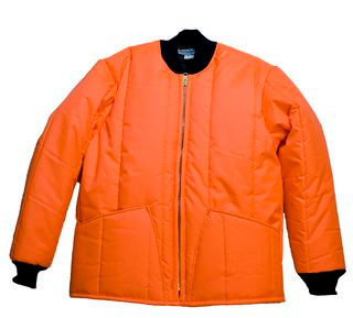 RefrigiWear #HV48J Hi-Vis Orange Cooler Jacket | Ragg Wool/Polyester | M