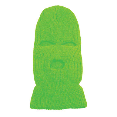 Samco Three Hole Double Thick Knit Face Mask | Black | One-Size