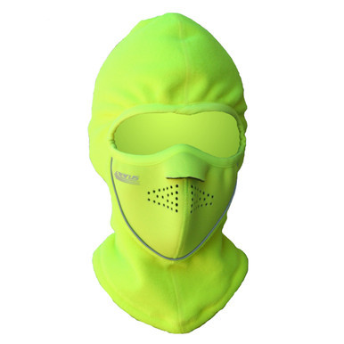 Samco HiVis Polartec Fleece Face Mask | Waterproof | Lime | S/M