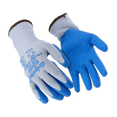 RefrigiWear Latex Coated Knit Gloves Lightweight Blue L