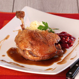 Confit Duck Legs with Red Cabbage & Roasted Potatoes