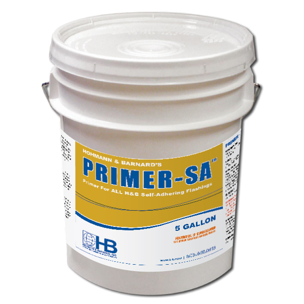 PRIMER-SA Water-Based Primer for Self-Adhering Flashing -Hohmann & Barnard,  Inc., We Anchor the World!