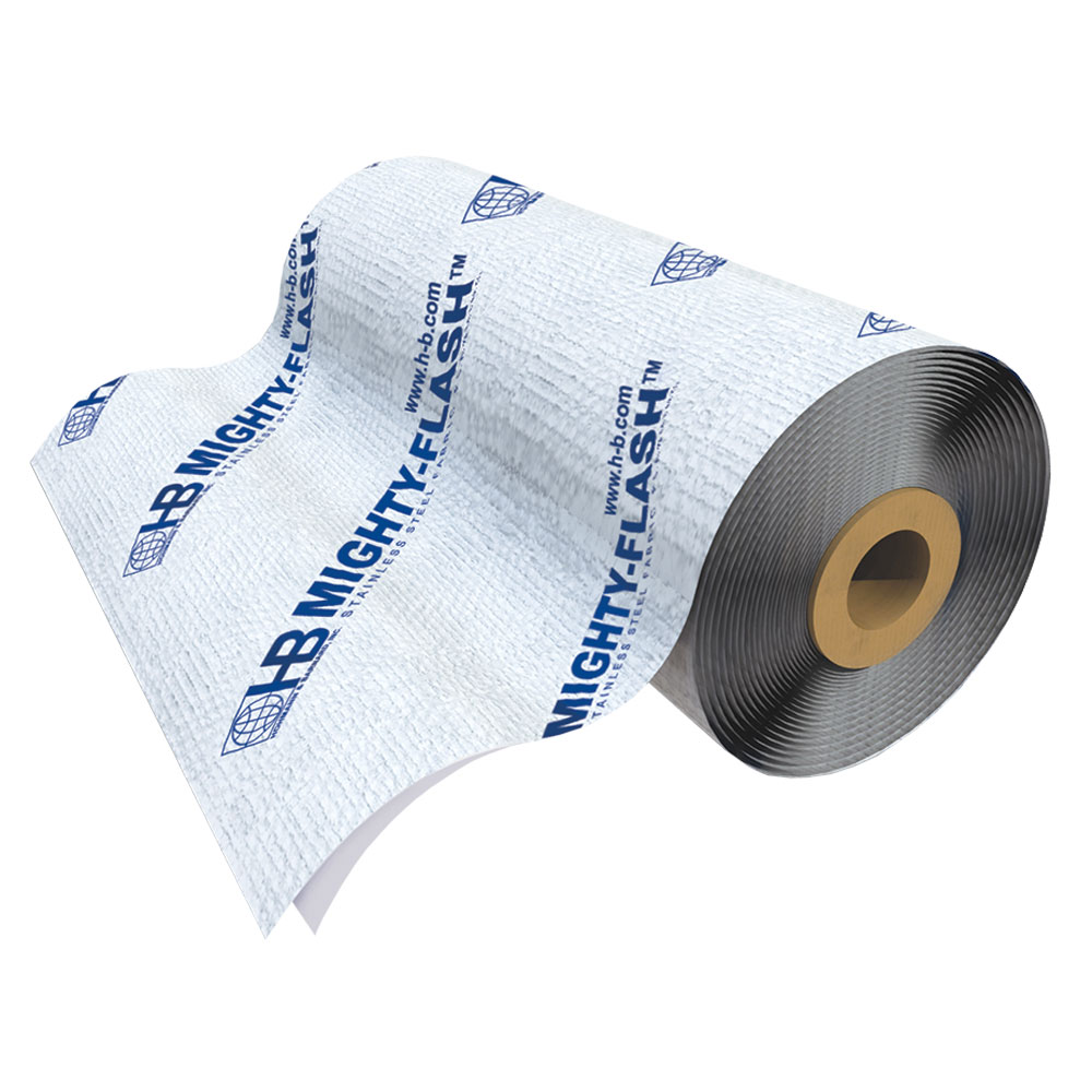 MIGHTY-FLASH SA - Self-Adhering Stainless Steel Composite Flashing