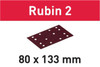 Grit Abrasives Rubin 2 STF 80X133 P40 RU2/50 Pack