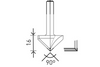 Image of Festool V-groove bit HW HW S8 D32/90Â° (491001)