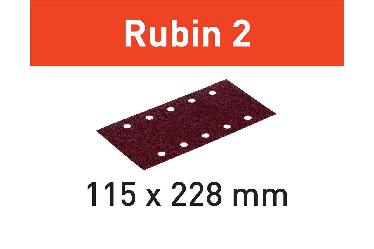 Grit Abrasives Rubin 2 STF 115X228 P100 RU2/50 Pack