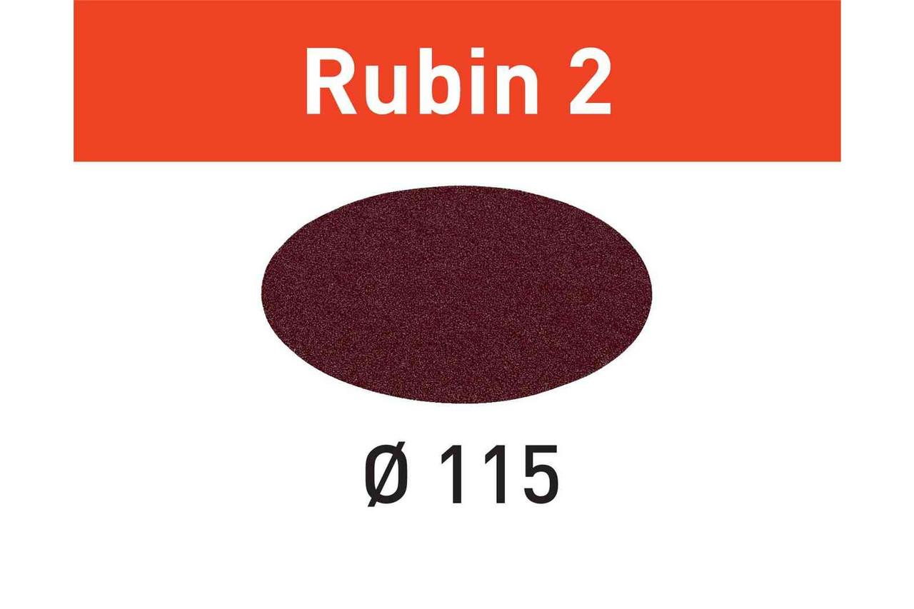 Abrasive sheet Rubin 2 STF D115 P100 RU2/50 Pack