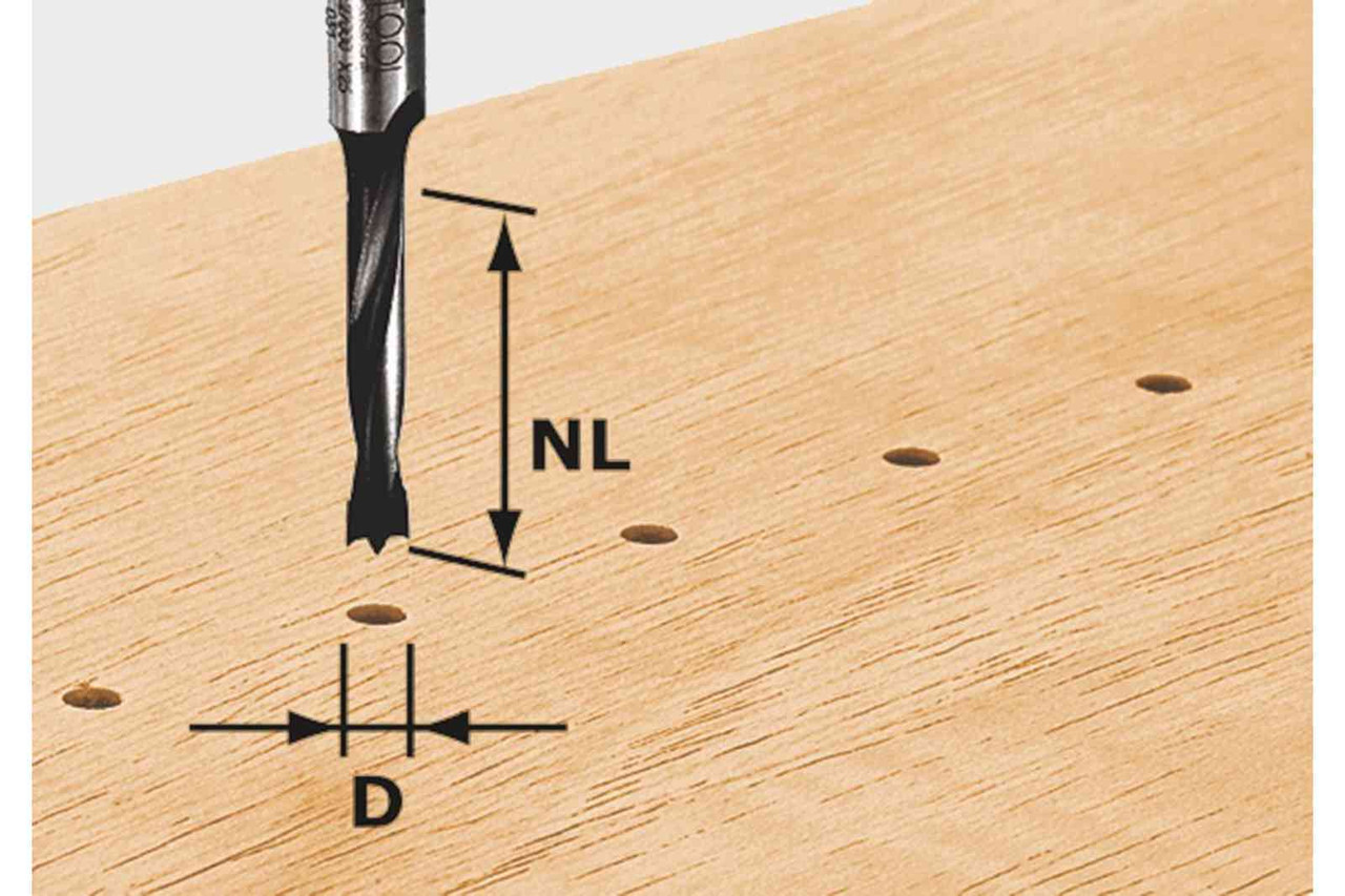 Image of Festool Dowel Drill Bit HW S8 D10/30 Z (491069)