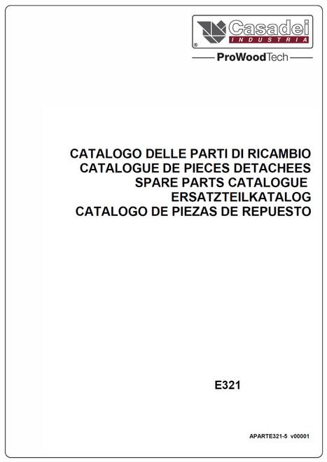 Casadei E321 Parts catalog image