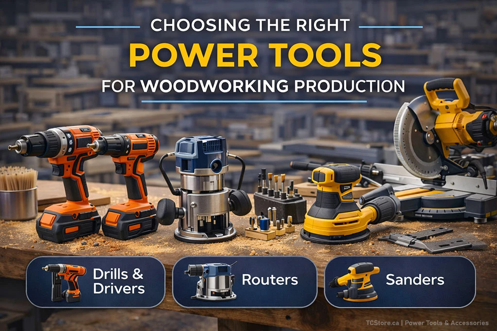 Choosing the Right Power Tools for Woodworking Production