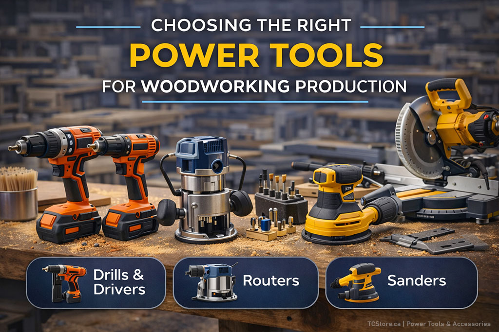 Choosing the Right Power Tools for Woodworking Production