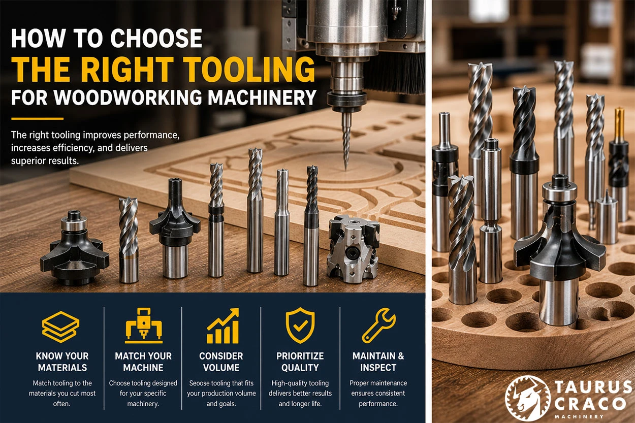 How to Choose the Right Tooling for Woodworking Machinery