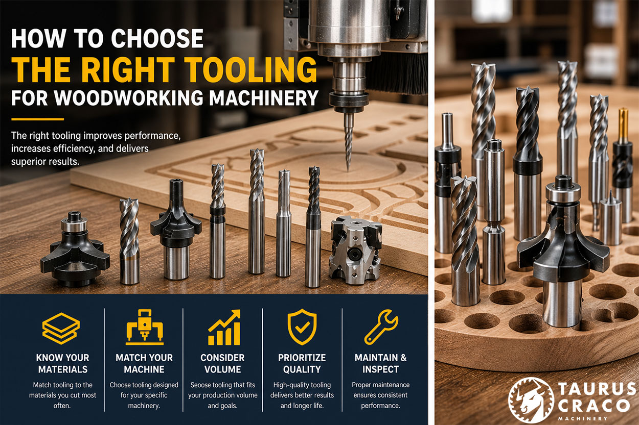 How to Choose the Right Tooling for Woodworking Machinery