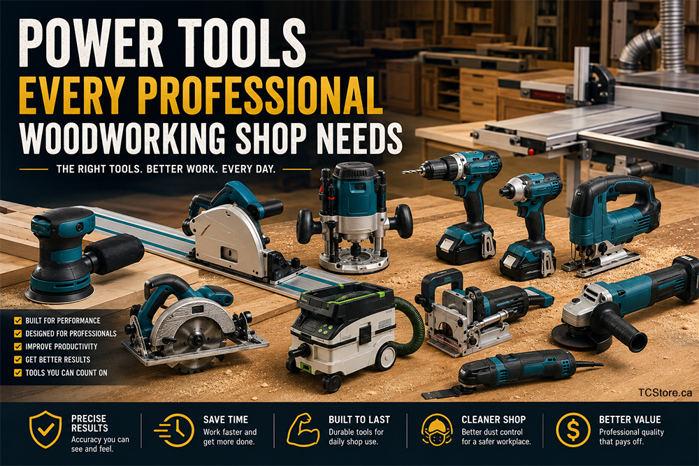 Power Tools Every Professional Woodworking Shop Needs