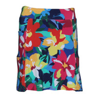 Golf Skort in Hibiscus Print