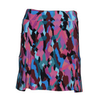 Golf Skort in Multicolour Splash Print