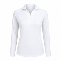 Women's Long Sleeve Golf Top in White