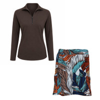 Golf Outfit in Leafy Brown