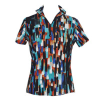 (XS, S, M) Multi Colour Print Top in Short Sleeve