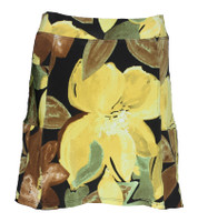 (XS, S,L & 2XL) Golf Skort in Yellow Floral