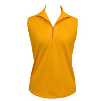 Sleeveless Gold Golf Top