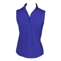 Sleeveless Summer Top in Cornflower Blue