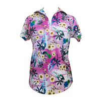 Golf Outfit with Pink & Spring Blossom Print