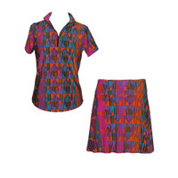 Golf Outfit in Chevron print