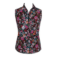 Sleeveless Golf Top In Summer Bloom
