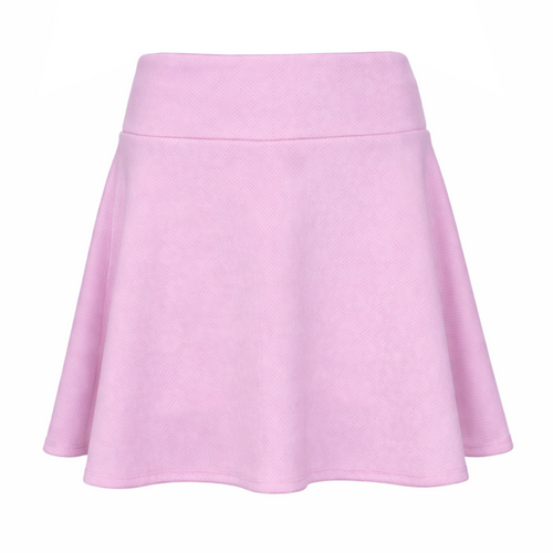 Flared Golf Skort in Baby Pink