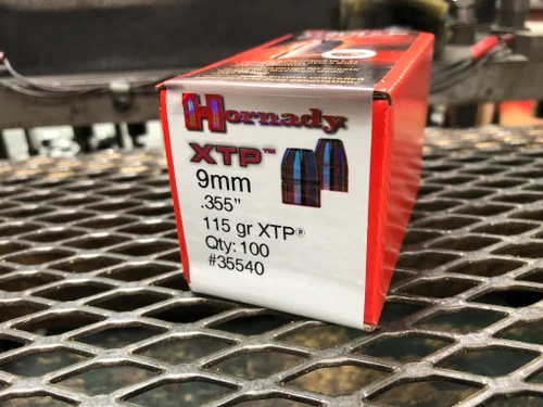 Hornady 9MM 115gr XTP (.355") 100ct/box  (Projectile Only)